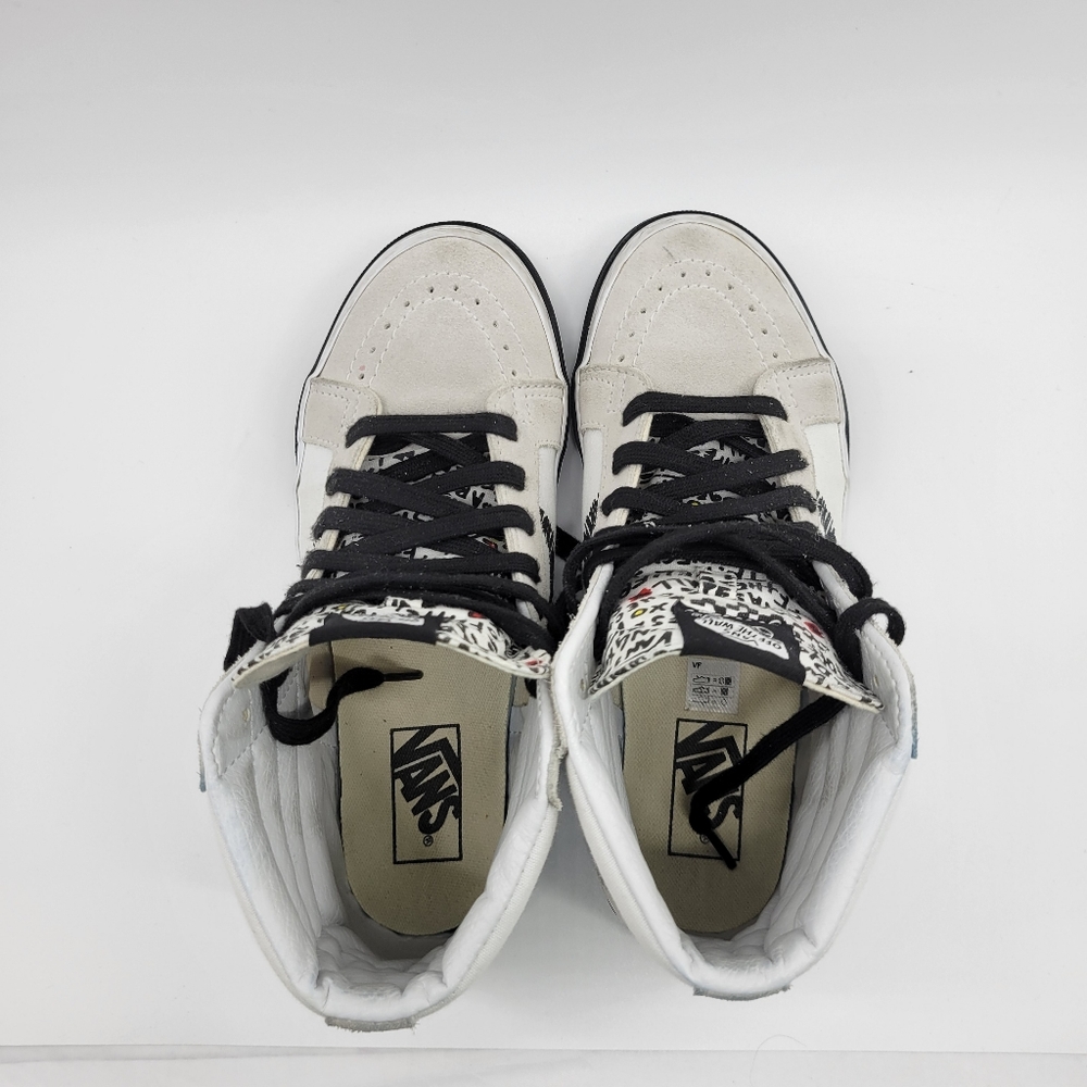 Vans. Unisex SK8-Hi Reissue DIY Black/ True White Skate Shoe - Picture 12 of 12